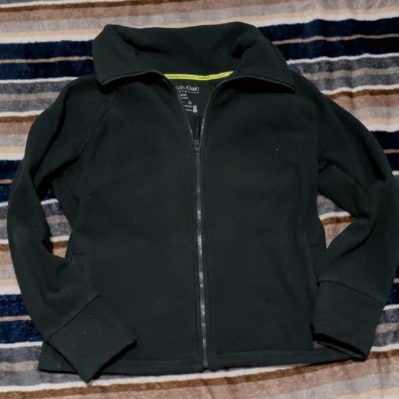 Calvin Klein Tops - Calvin Klein Performance Dark Green Full Zip Fleece Jacket Women’s L